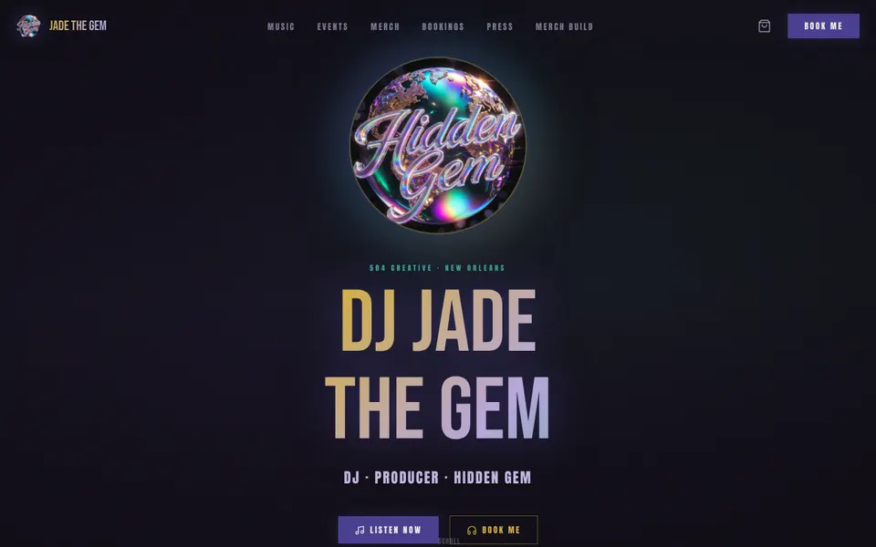 DJ Jade the Gem homepage
