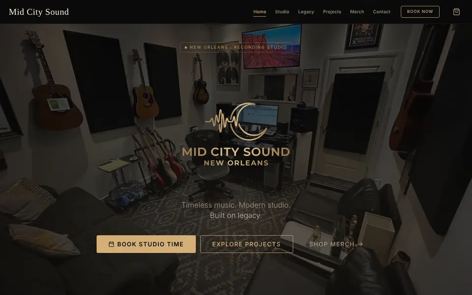 Mid City Sound Studios homepage